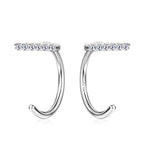 Luckinging Moissanite Silver Studs