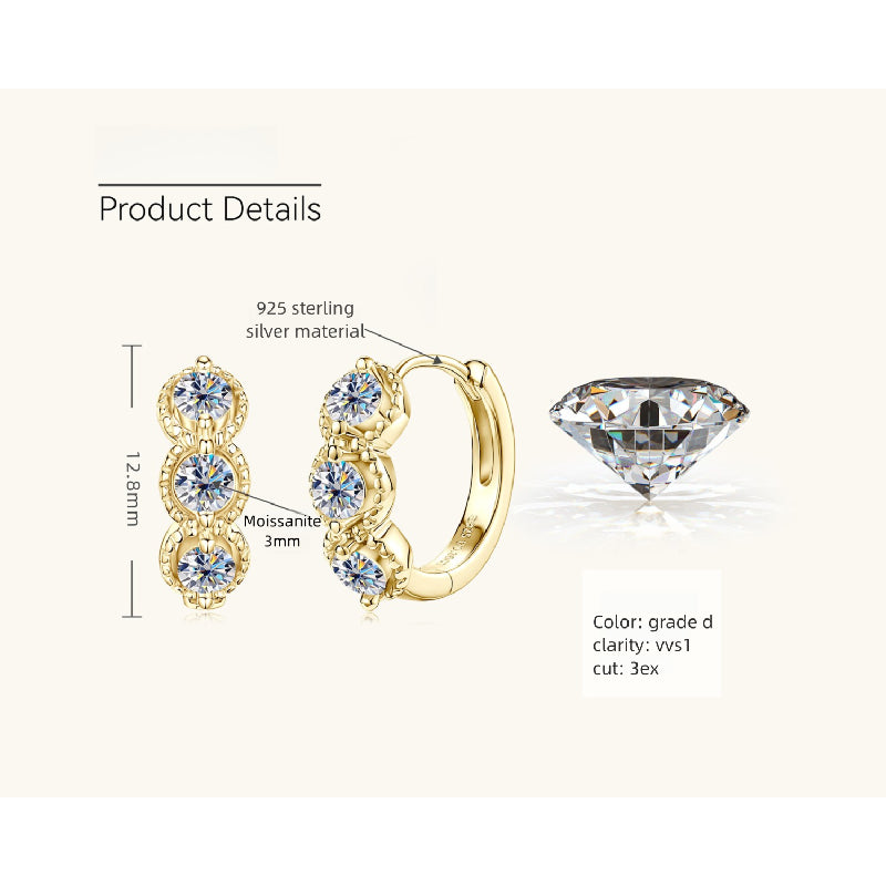 14K gold hoops lifestyle photo with minimalist jewelry collection styling