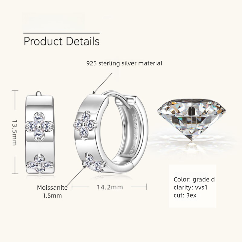 14K gold huggie earrings worn in professional business setting complementing corporate attire