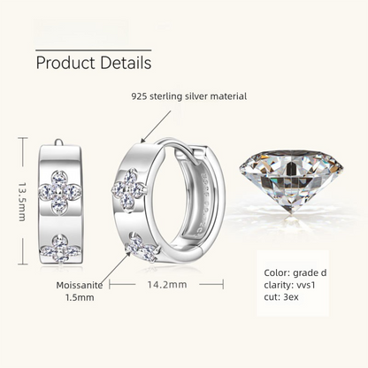 14K gold huggie earrings worn in professional business setting complementing corporate attire