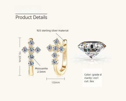 Complete jewelry collection display featuring huggie earrings with complementary silver pieces