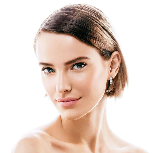 14K gold small hoops displaying quality craftsmanship with hand polished surface and durable construction