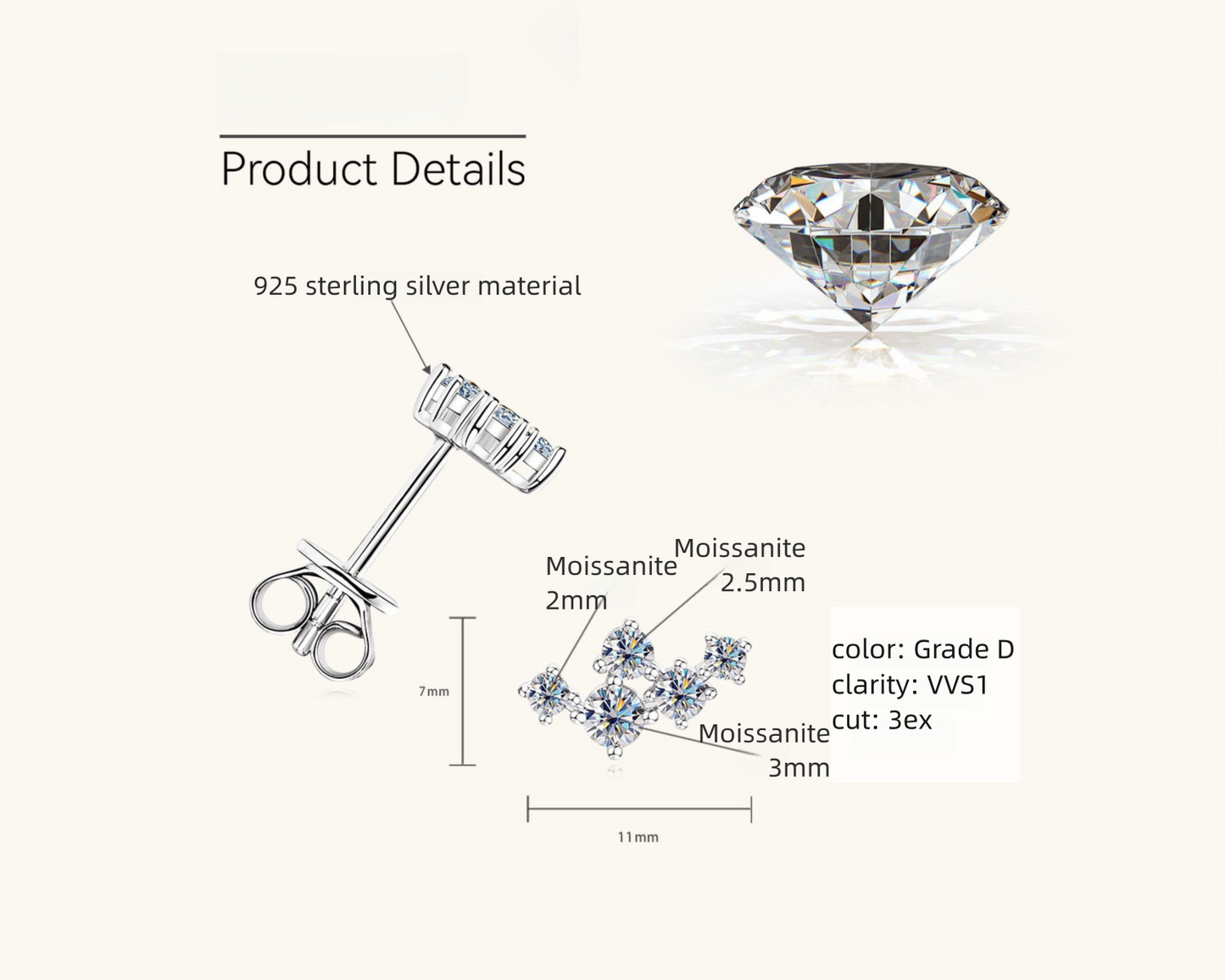 Quality detail showcase of 14K gold star stud earrings emphasizing superior craftsmanship and finishing