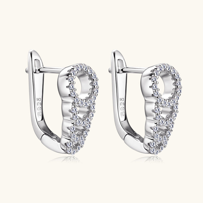 Luckinging Moissanite Silver Studs