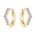 Lightweight hoop earrings for sensitive ears