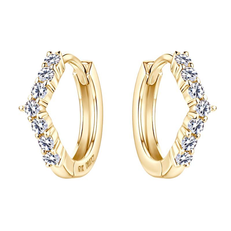 Lightweight hoop earrings for sensitive ears