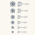 Flower Moissanite Gold Studs