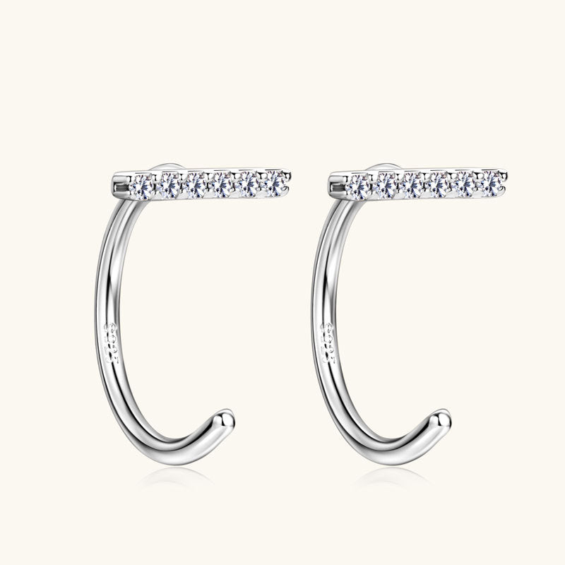 Luckinging Moissanite Silver Studs