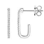 Minimalist gold dangle earring design