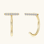 Luckinging Moissanite Silver Studs