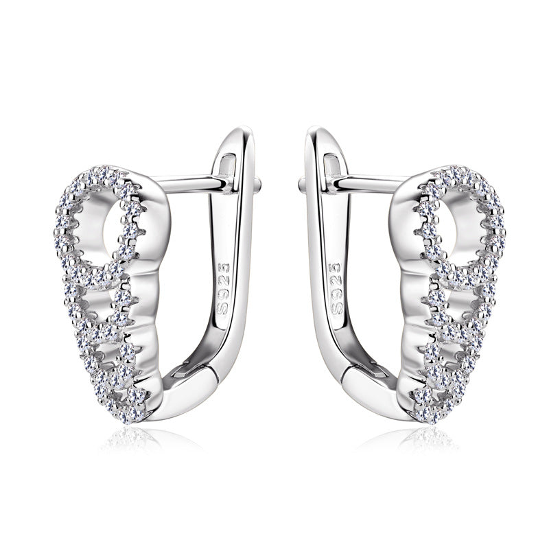 Luckinging Moissanite Silver Studs