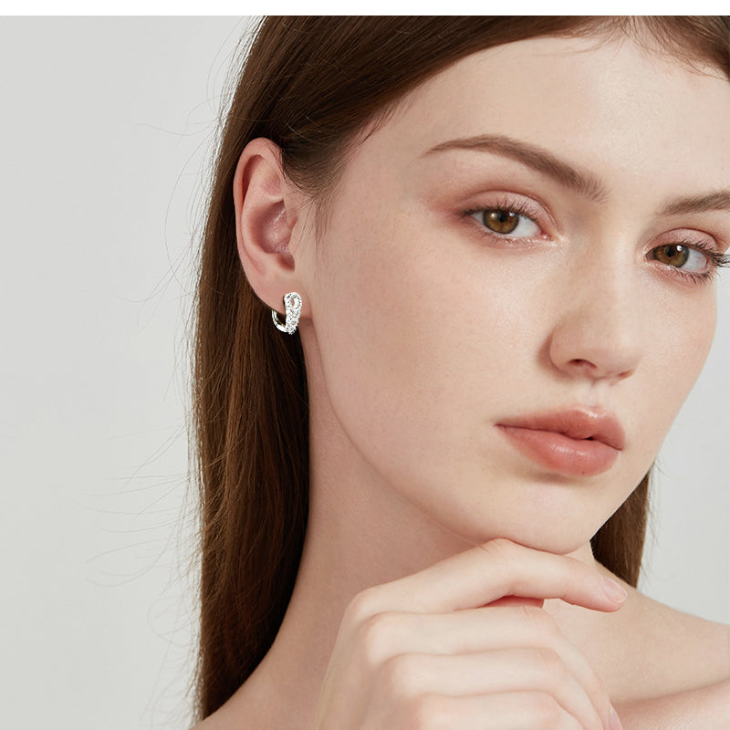 Luckinging Moissanite Silver Studs