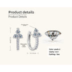 Texture and polish of the sterling silver used in the earrings
