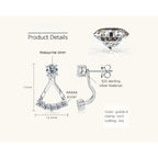 Lifestyle image showing butterfly earrings in a real setting