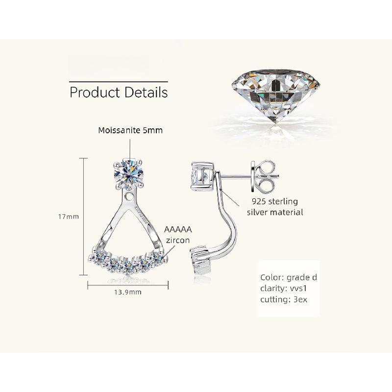 Lifestyle image showing butterfly earrings in a real setting