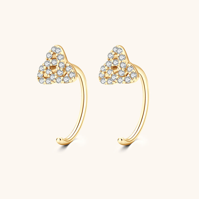 Love Knot Clover Moissanite Earrings -  -  Luckinging