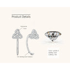 Love Knot Clover Moissanite Earrings -  -  Luckinging