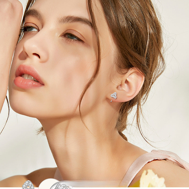 Love Knot Clover Moissanite Earrings -  -  Luckinging