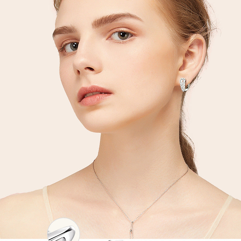 Luckinging Moissanite Silver Studs