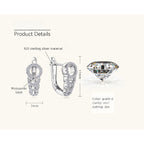 Luckinging Moissanite Silver Studs