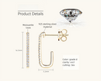 Earring product flat lay image