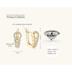Luckinging Moissanite Silver Studs