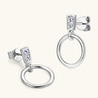 Image showing the hanging style and movement of the earrings