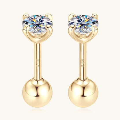 Lifestyle image of elegant flower moissanite earrings styled with contemporary fashion accessories