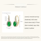View of the secure lever back closure of the earrings