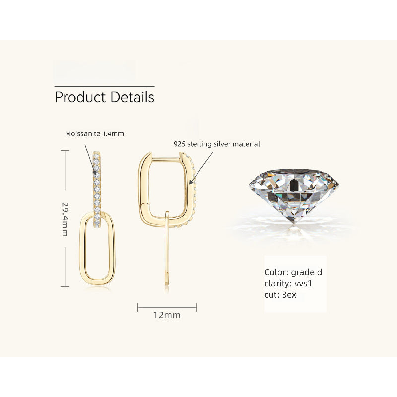 Image highlighting the minimalist style of Luckinging silver hoop earrings
