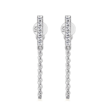 Front view flat back ear post design comfortable wearing