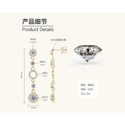Flat back gold earrings comfortable all day wear design