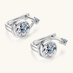 Flat back gold earrings designed for sensitive ears comfort