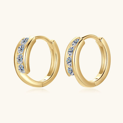 Flat back design angle showing comfortable sterling silver earring construction