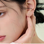 Delicate 14K Gold heart stud earrings for women