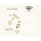 Image of women styling gold star stud earrings for everyday wear