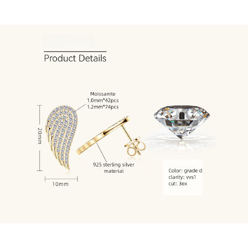 Premium packaging presentation of Luckinging sterling silver moissanite huggie hoop earrings ready for gifting