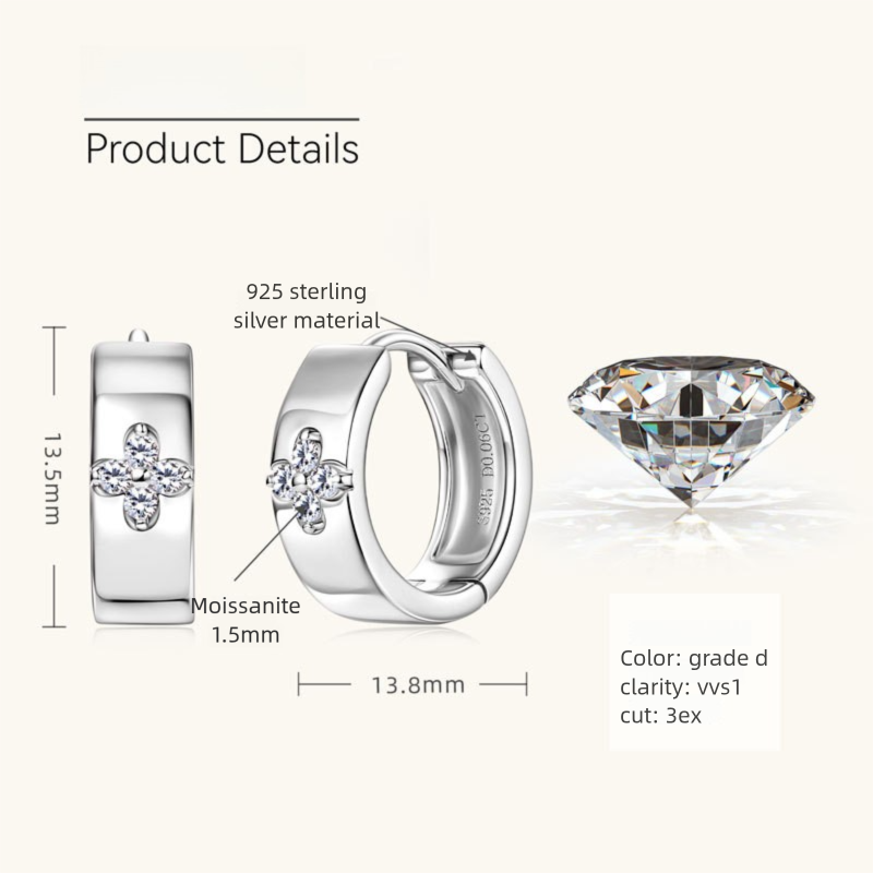 Huggie hoop earrings secure clasp feature highlighted showing reliable closure for active lifestyle