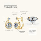 Hypoallergenic gold stud earrings suitable for daily wear