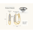 Image showing elegant drop of leaf moissanite earrings in natural light