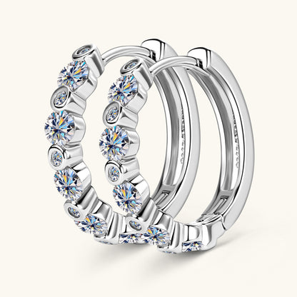 Lightweight gold hoop earrings perfect for all day comfortable wearing