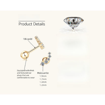 Complete Luckinging gold flower drop earrings collection luxury jewelry display
