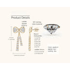 Image of Luckinging bow stud earrings styled with casual outfit