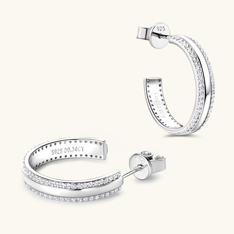 Elegant presentation of Luckinging 925 sterling silver dangle earrings