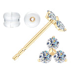 Branded Luckinging flower stud earring design detail