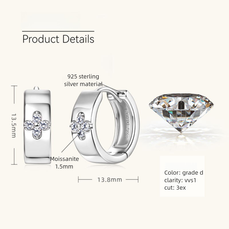 Complete set of gold huggie earrings collection various angles display