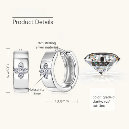 Complete set of gold huggie earrings collection various angles display