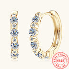 Round Moissanite Arrangement Earrings -  -  Luckinging