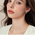 Round Moissanite Arrangement Earrings -  -  Luckinging