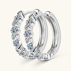 Round Moissanite Arrangement Earrings -  -  Luckinging